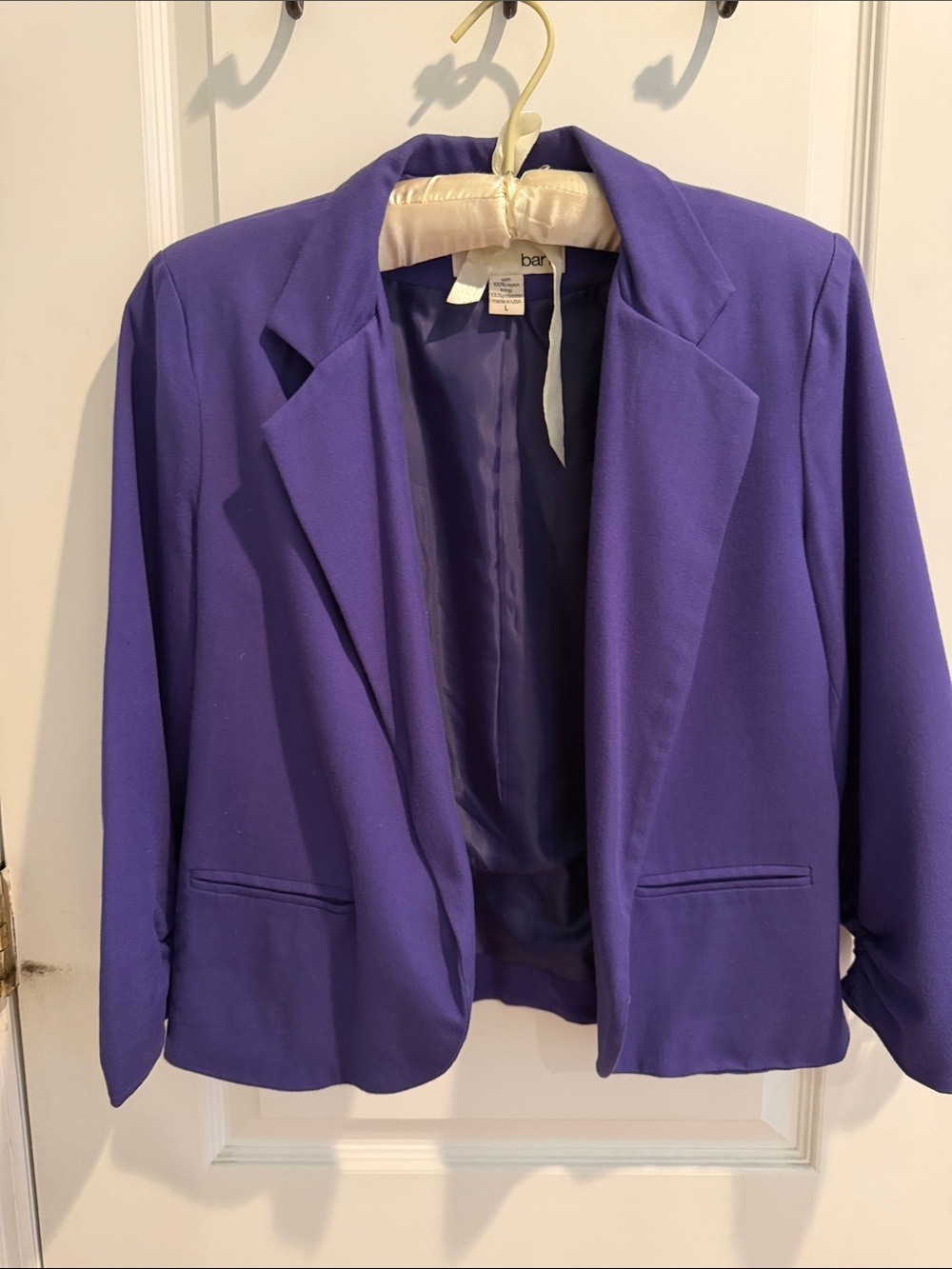 Bar III Violet Open-Front Women's Blazer Jacket